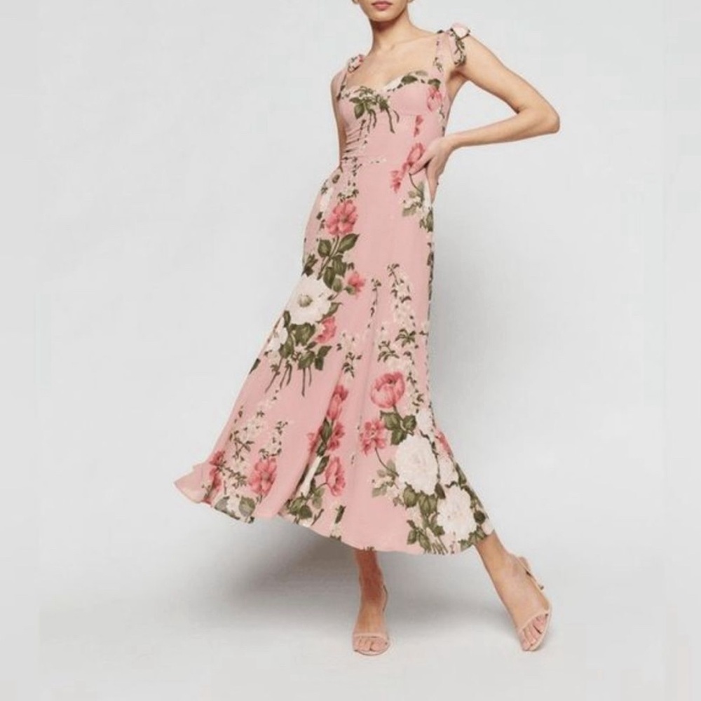 NWT reformation Nadira dress size 2 color: rose garden